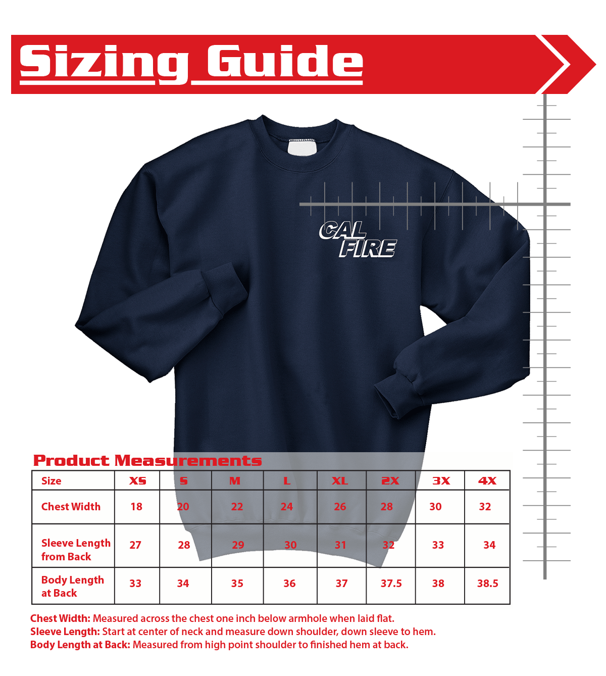 CAL FIRE Crewneck Pullover Sweatshirt