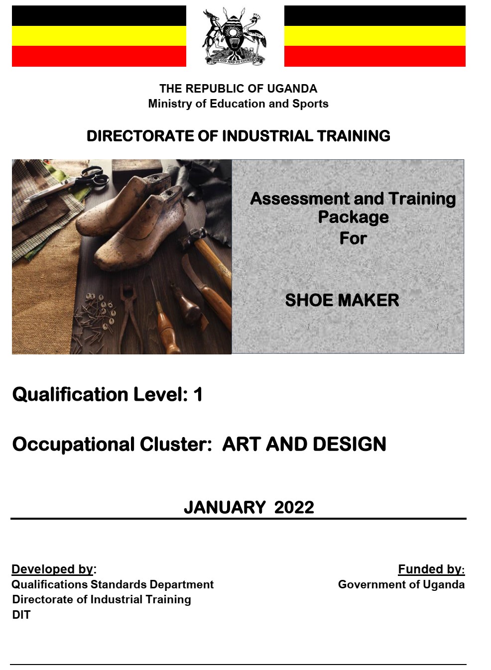 SHOE MAKER Directorate Of Industrial Training