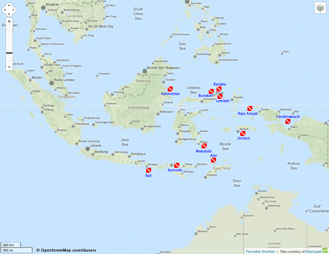 Derawan Island Indonesia Map