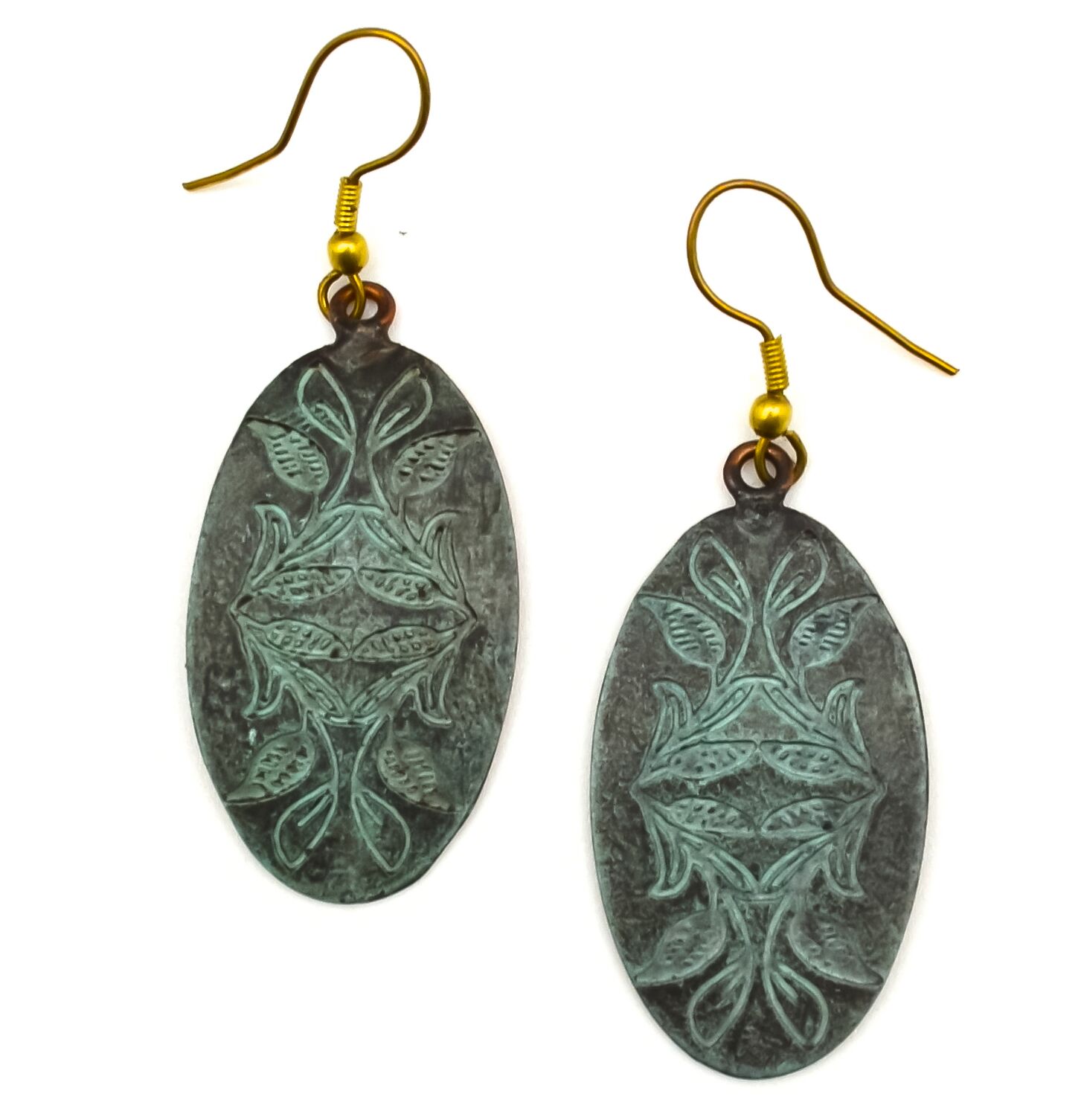 Copper Patina Earrings (EP284)