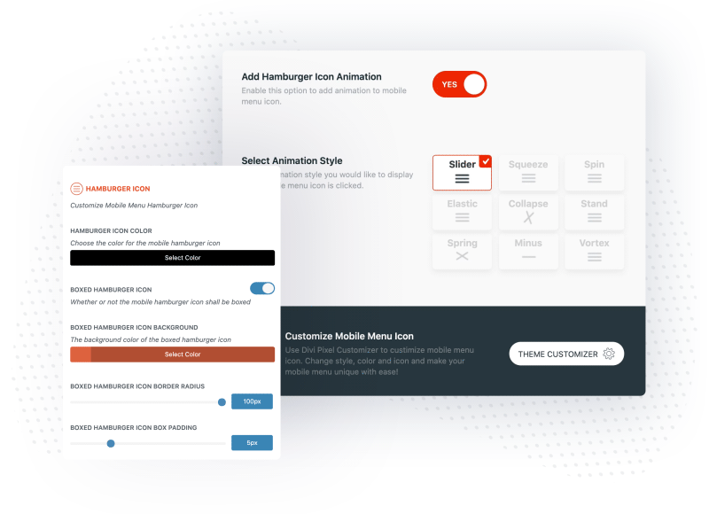Meet the New Mobile Menu Customizer Divi Pixel