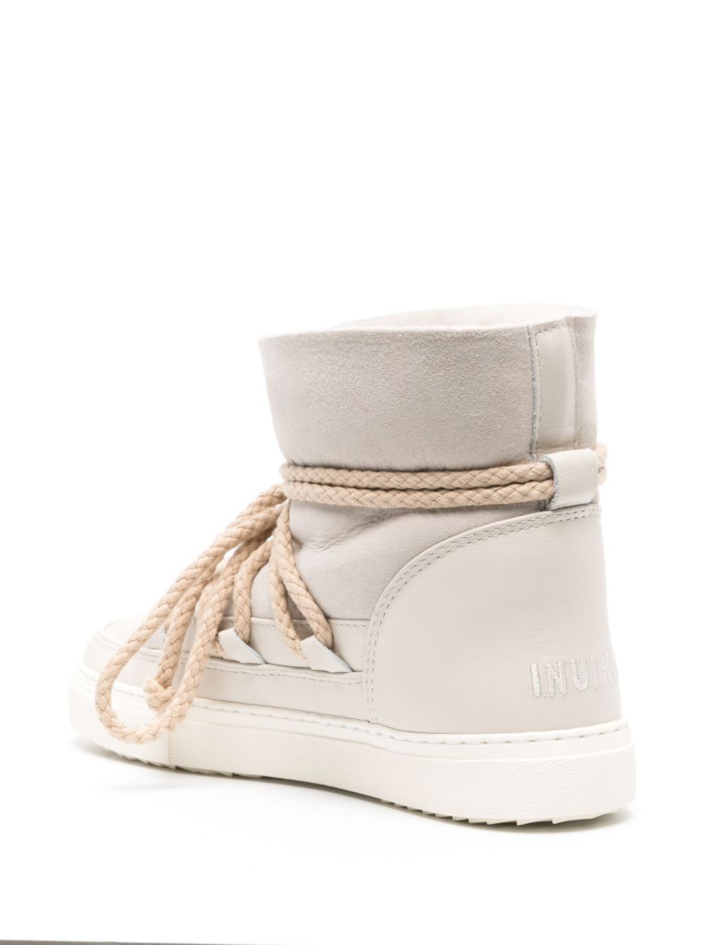 White laceup ankle boots INUIKII women INUIKII