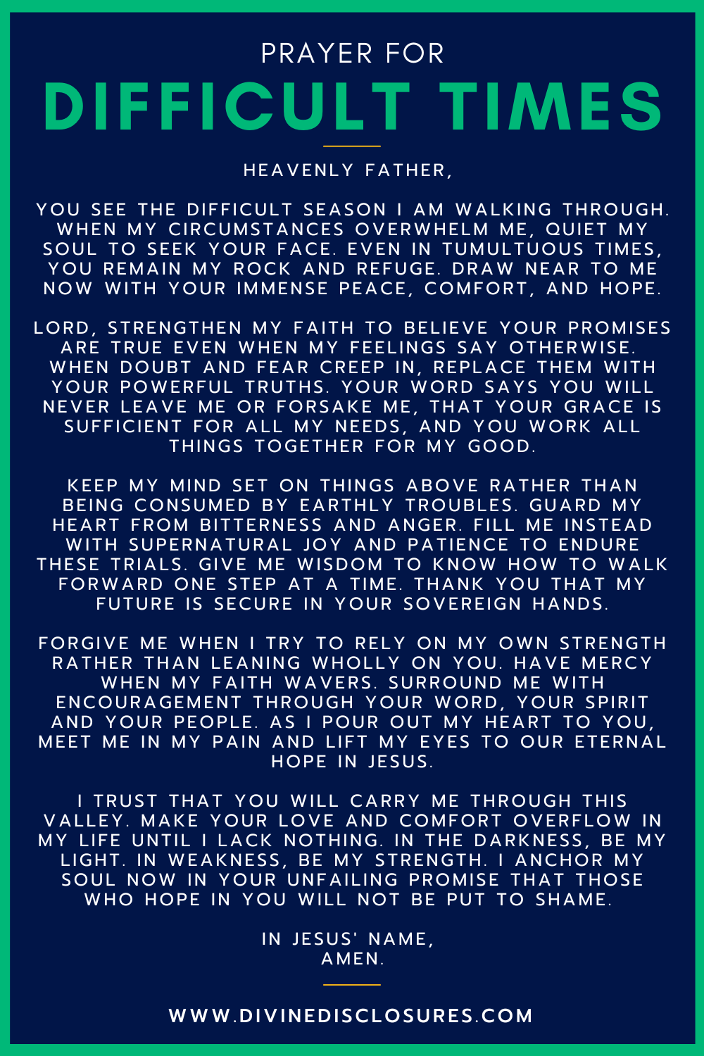 31 Powerful Prayers For Difficult Times In 2024