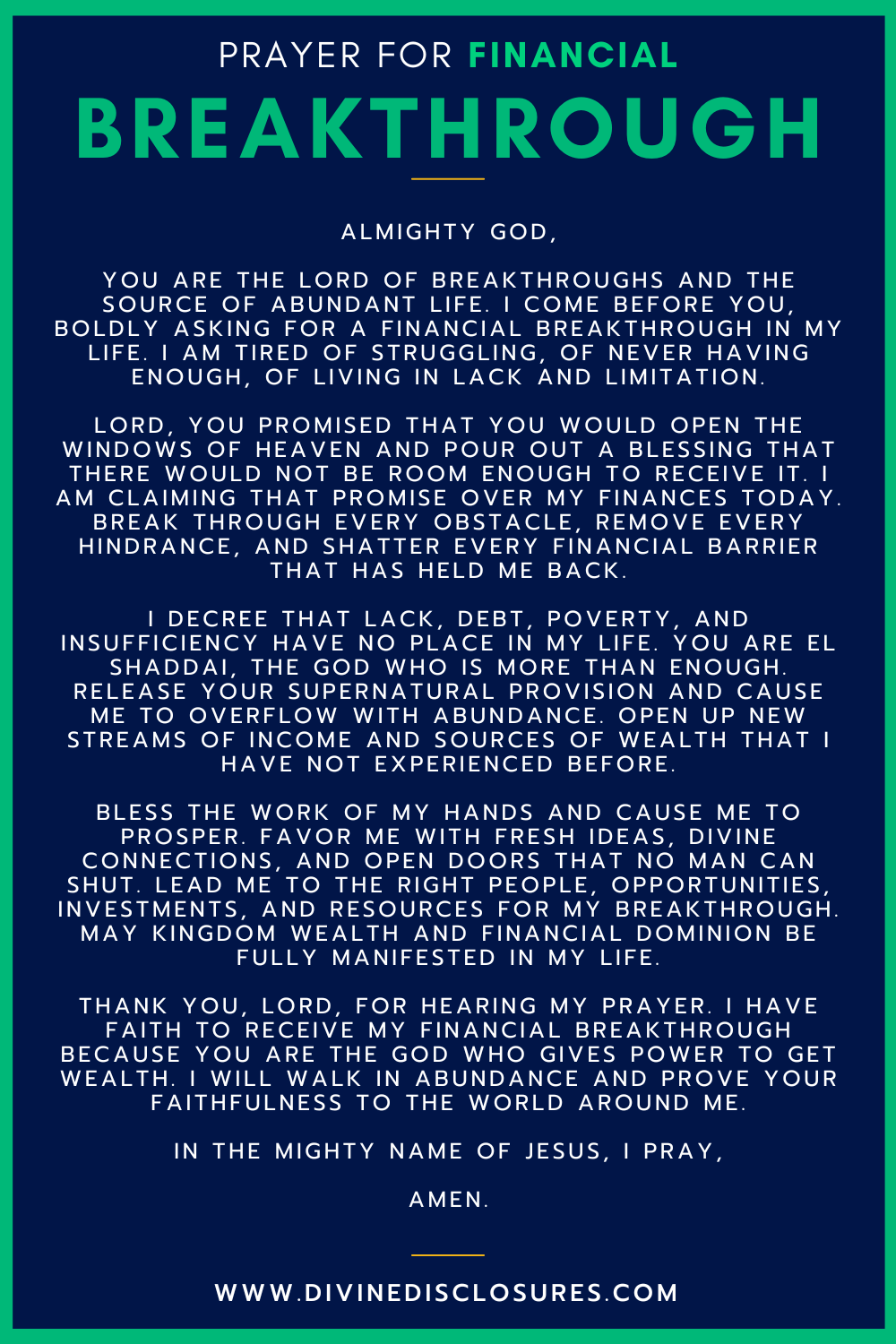 75 Powerful Prayers For Financial Breakthrough In 2026