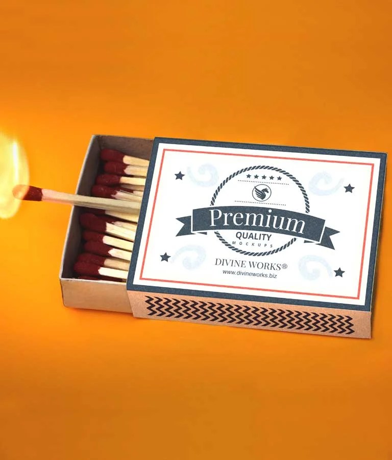 Download Download Free Matchbox Mockup Psd