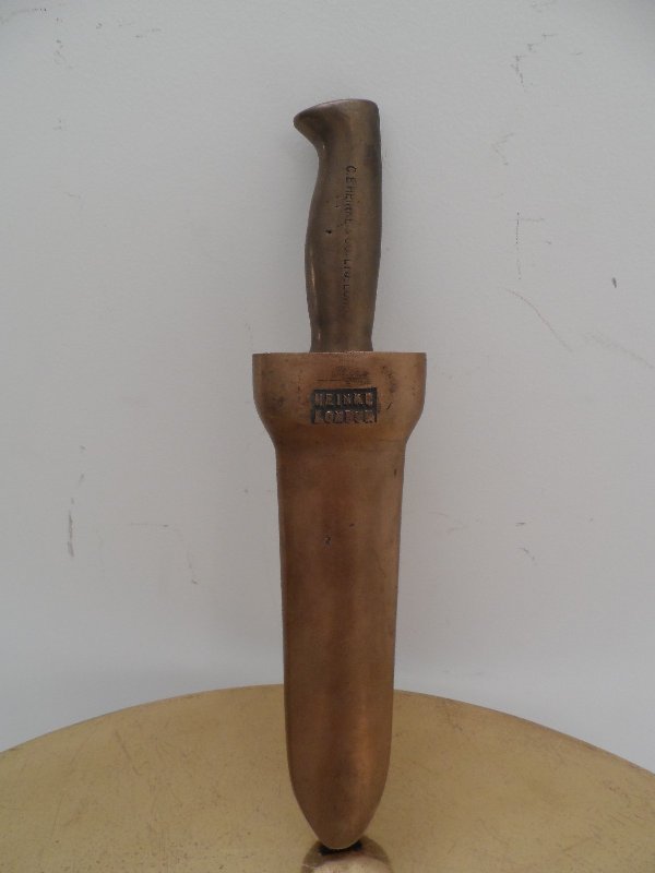 Antique Heinke & Co London Maritime Diving Helmet Knife