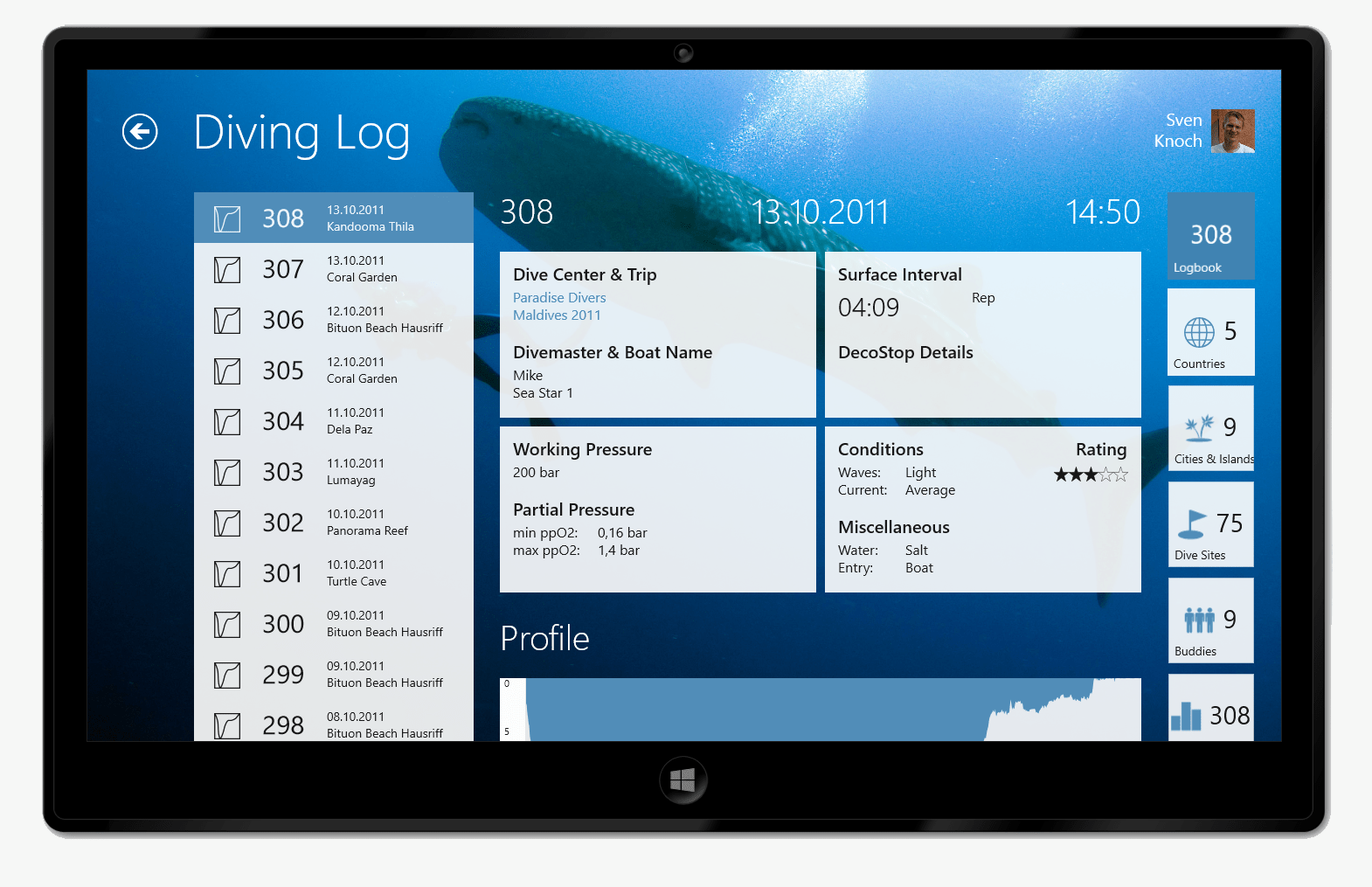 Introducing Diving Log Touch « Diving Log Blog