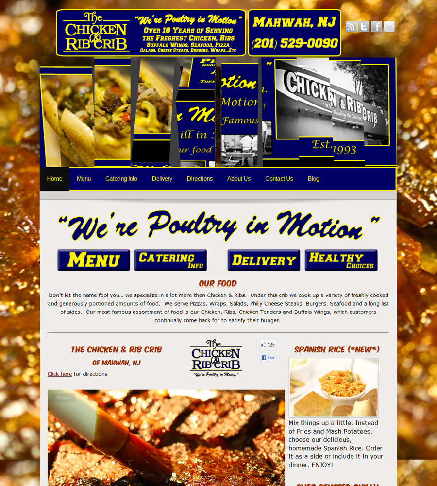 Showcase Chicken & Rib Crib Premium Weebly Templates and Weebly Themes
