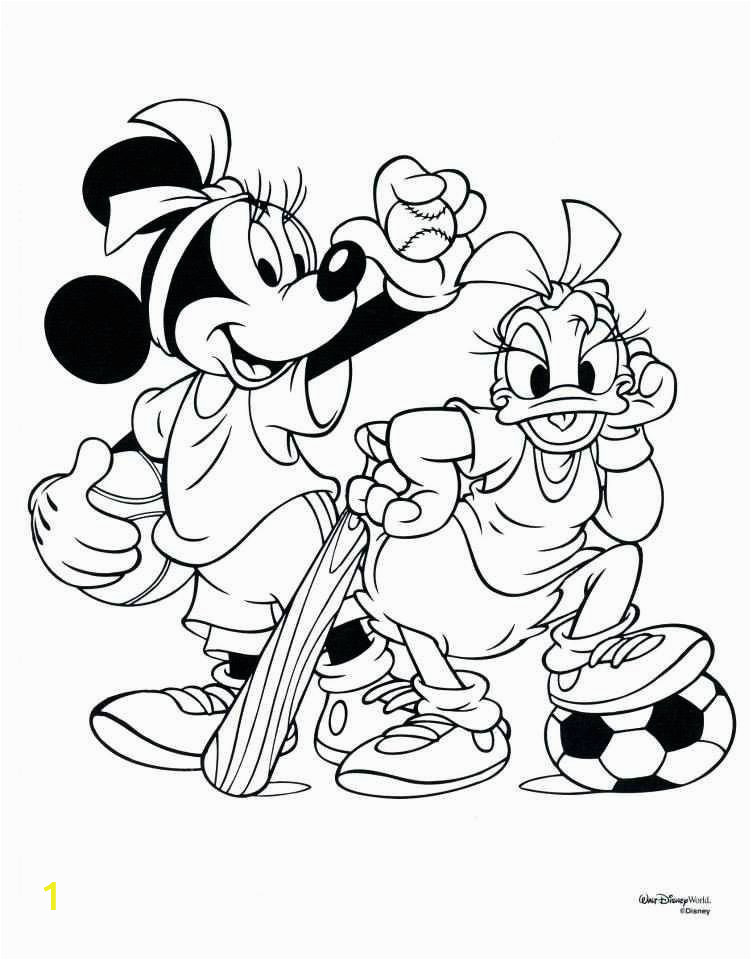 Minnie Mouse and Daisy Duck Coloring Pages