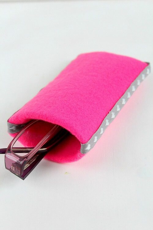 Eyeglasses Case With Paper Tube And Fabric DIY Crush