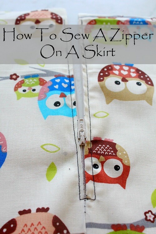 How To Sew A Zipper Into A Skirt DIY Crush