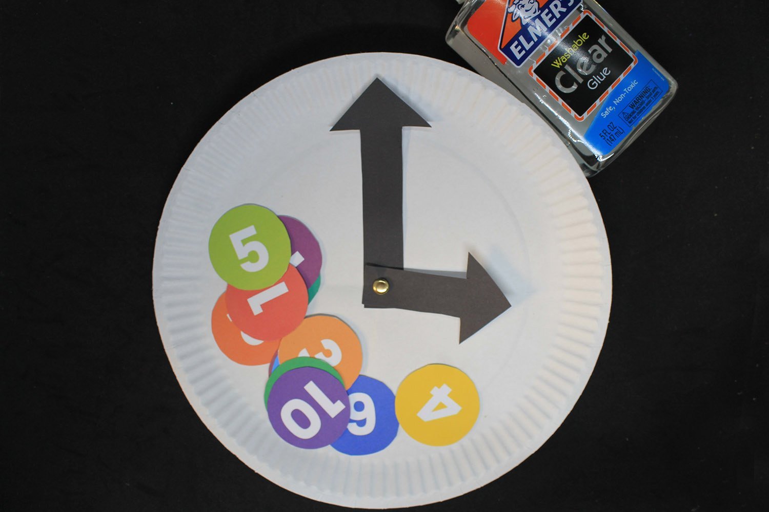 » Make a Paper Plate Clock Easily Kids Rainbow Flower Guide