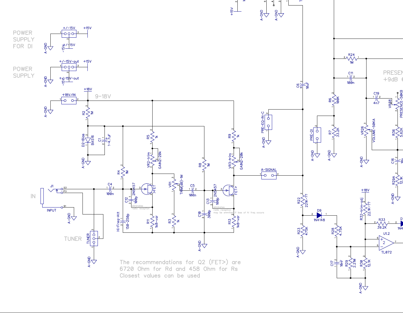 Opamp preamp with transistor input stage noise diyAudio