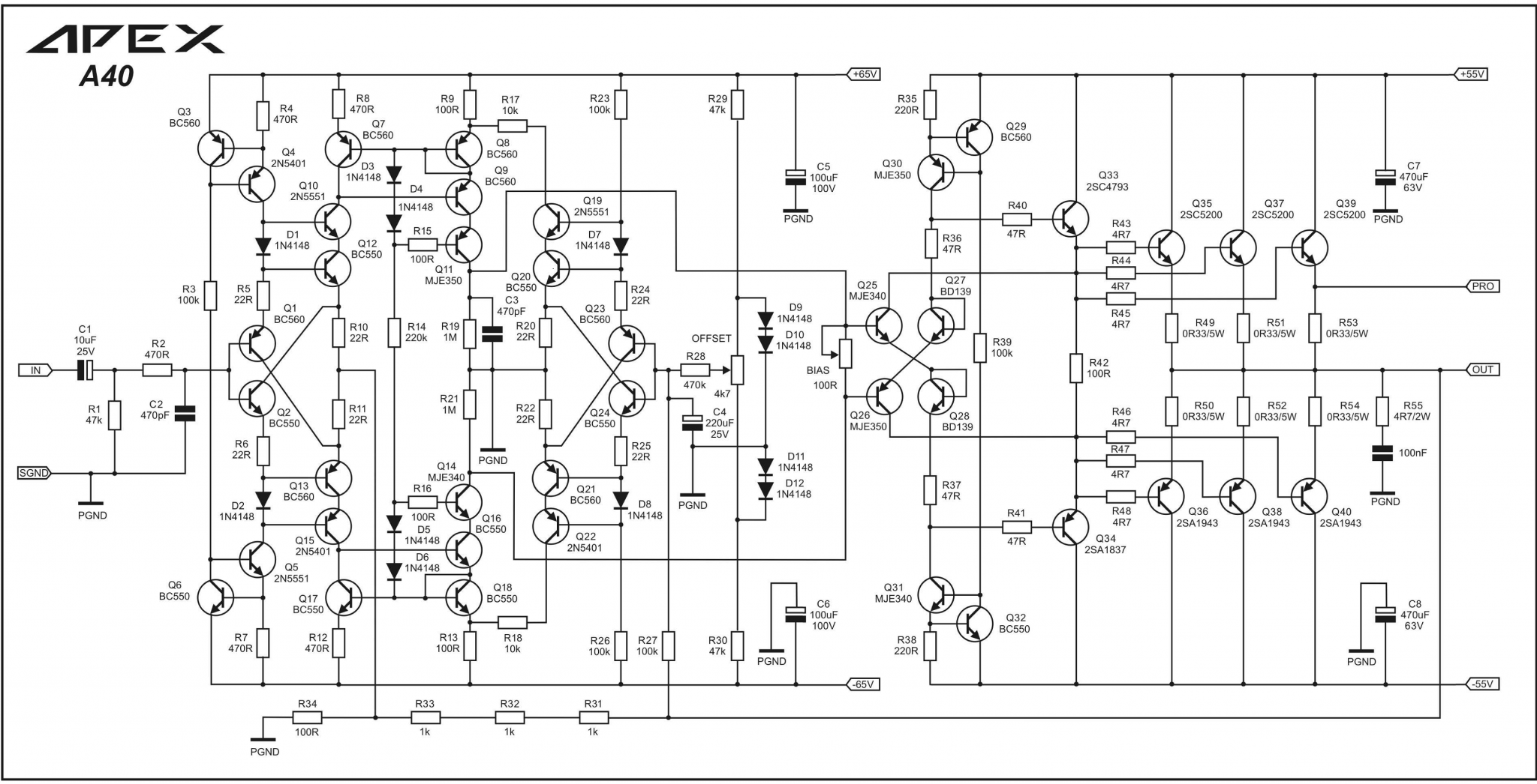 APEX A40 - PCB | diyAudio