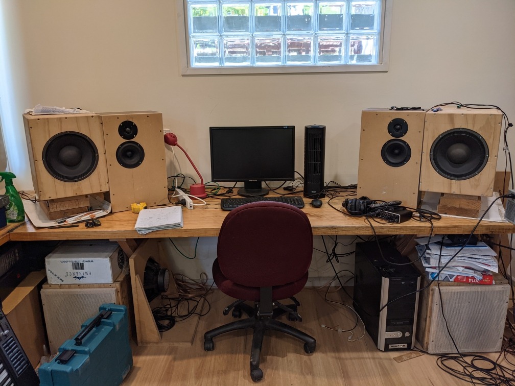 3way speaker used as studio monitor vertical or horizontal