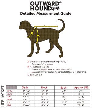 Kyjen Outward Hound Life Jacket Orange