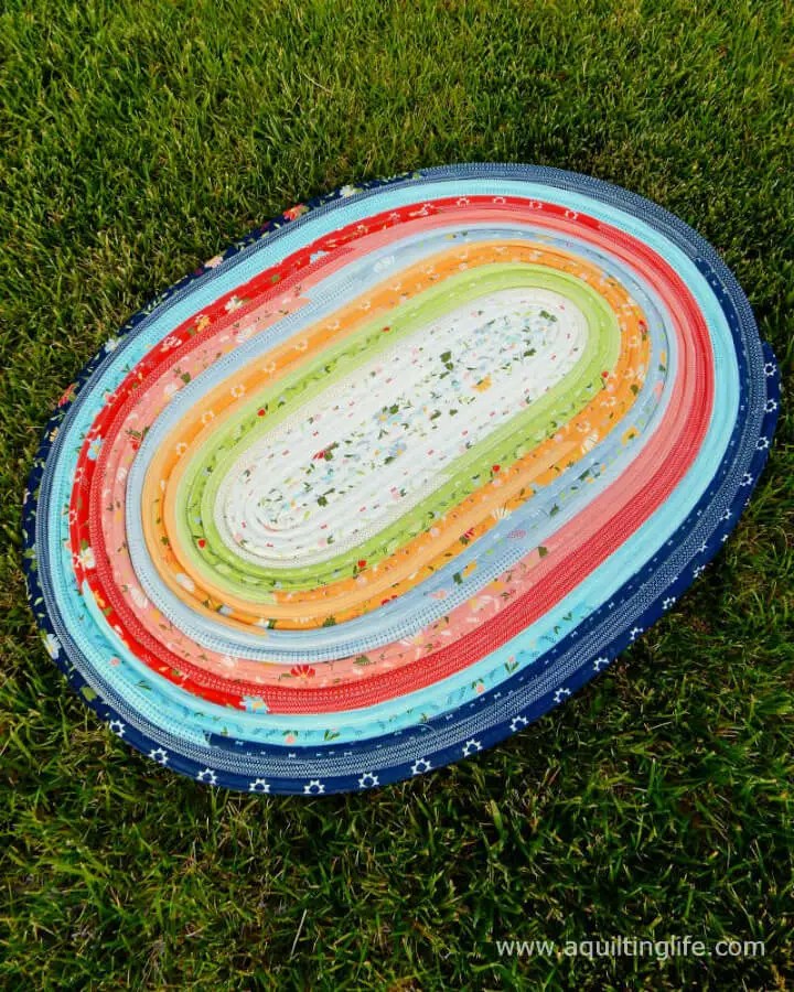 10 Free Jelly Roll Rug Pattern To Make A Quilted Rug DIYCraftsGuru