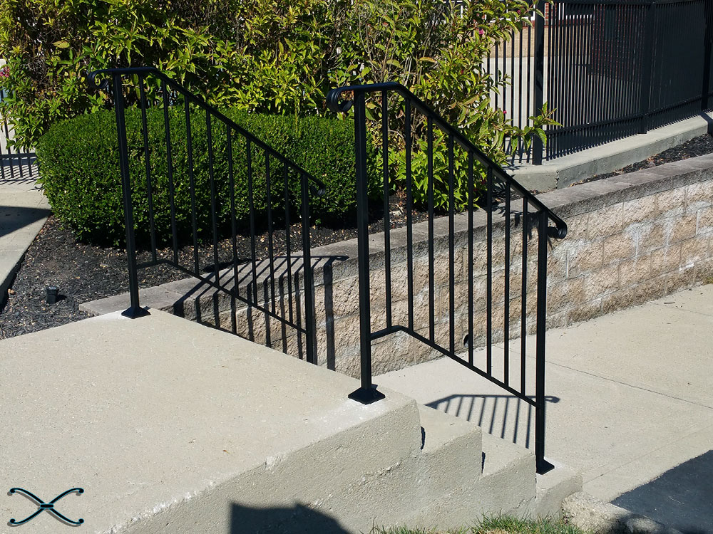 Picket 3 DIY Handrail Kit spans three stair risers DIY Handrails