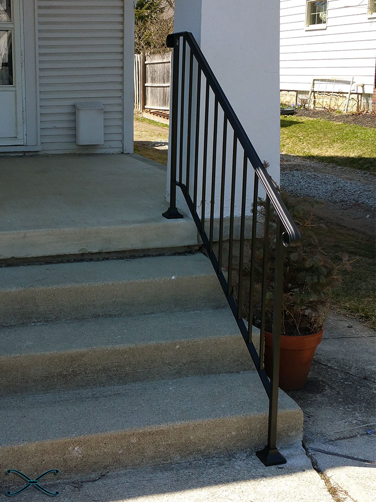 Picket 4 DIY Handrail Kit spans four stair risers DIY Handrails