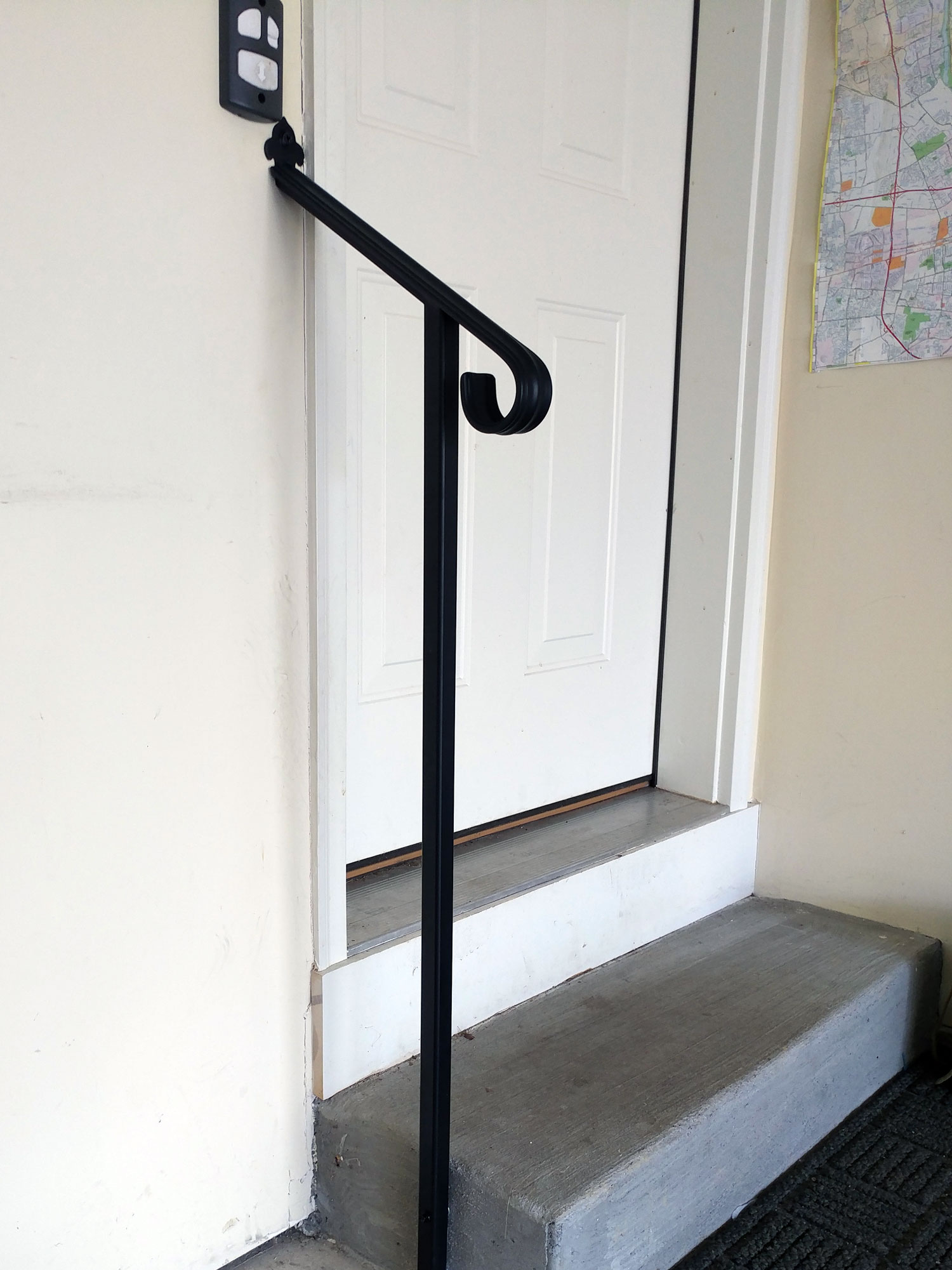 14Inch Wall & Floor Mounted Handrail DIY Handrail