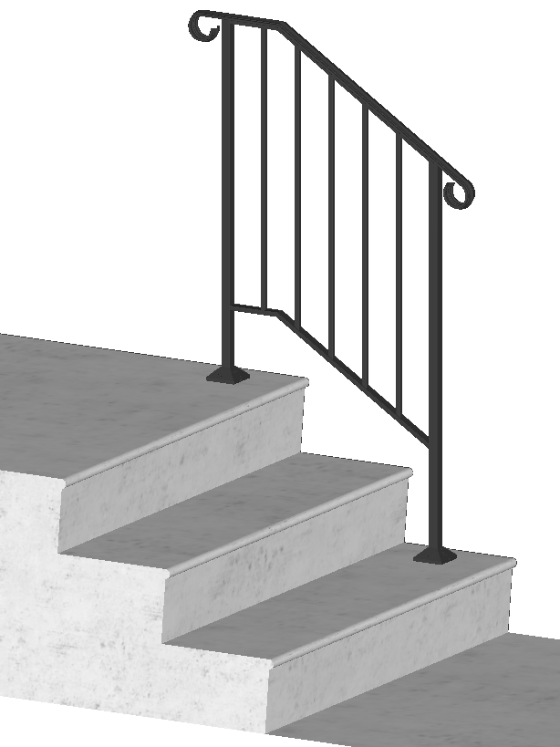 How To Build A Wooden Handrail For Concrete Steps