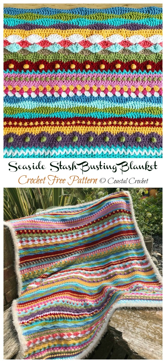 Yarn Buster Blanket Free Crochet Patterns • DIY How To