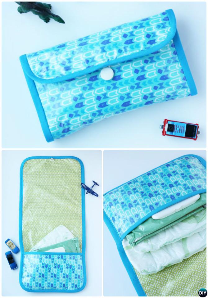Baby Changing Pad Travel Diaper Clutch Bag Sew Pattern