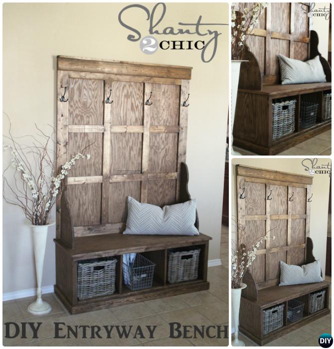 20 Best Entryway Bench DIY Ideas Projects [Picture Instructions]