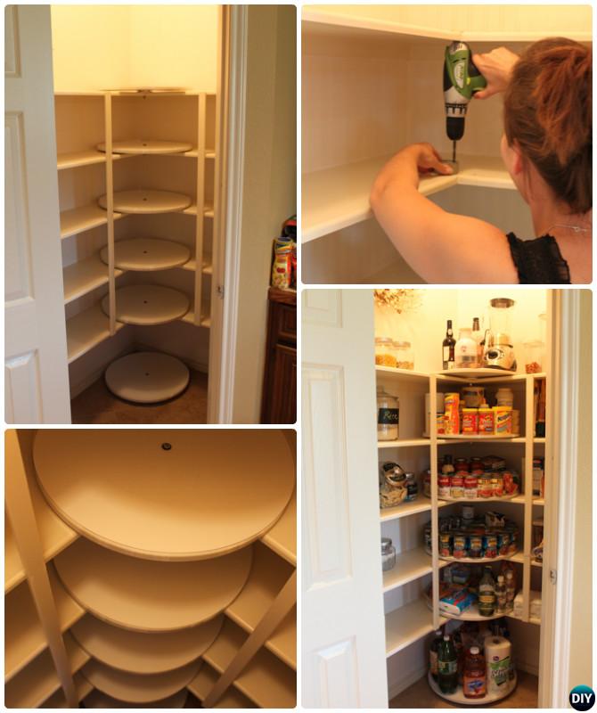 DIY Rotating Lazy Susan Tutorials Home Organization