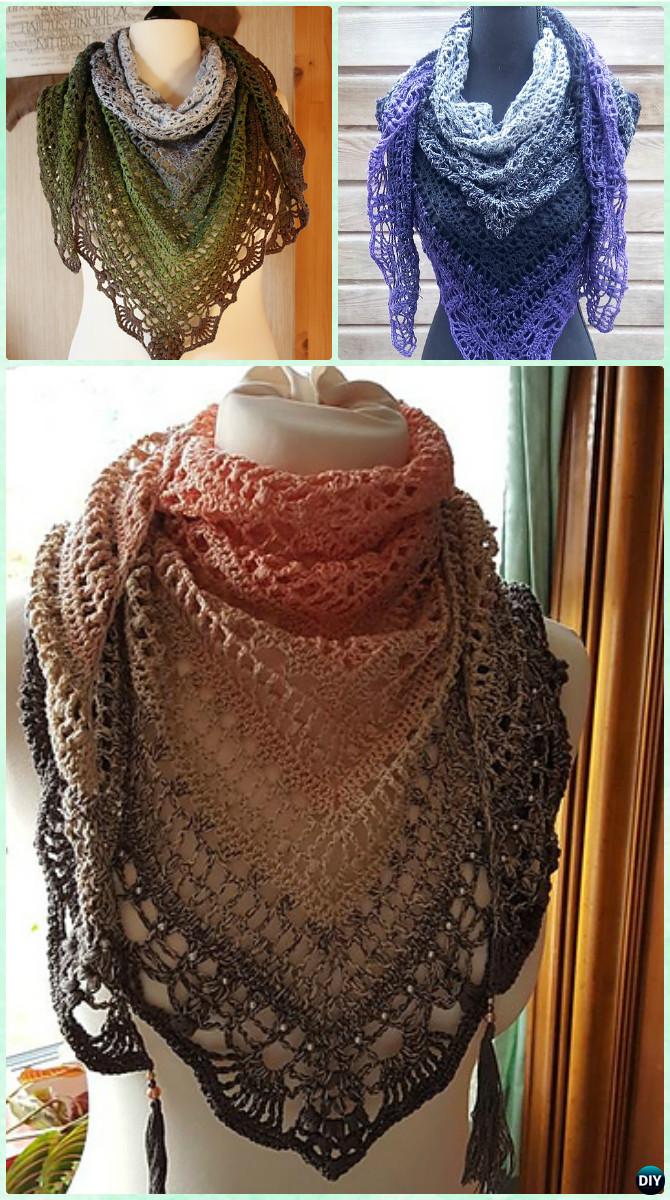Crochet Women Shawl Outwear Free Patterns Instructions