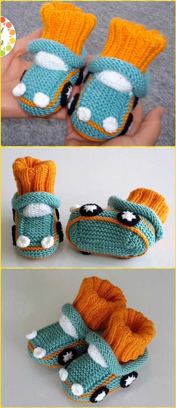 Knit Ankle High Baby Booties Free Patterns Instructions