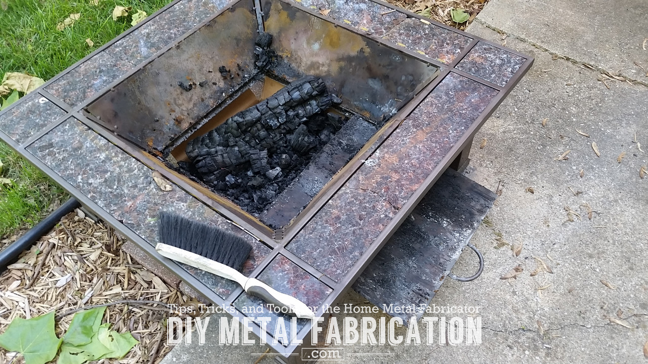 Rusty Fire Pit Rebuild Part 2 First Fire DIY METAL FABRICATION