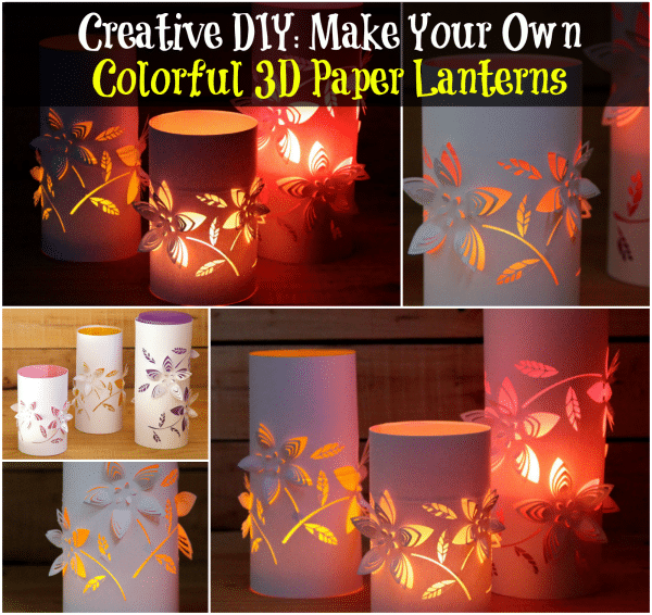 Creative DIY Make Your Own Colorful 3D Paper Lanterns DIY & Crafts