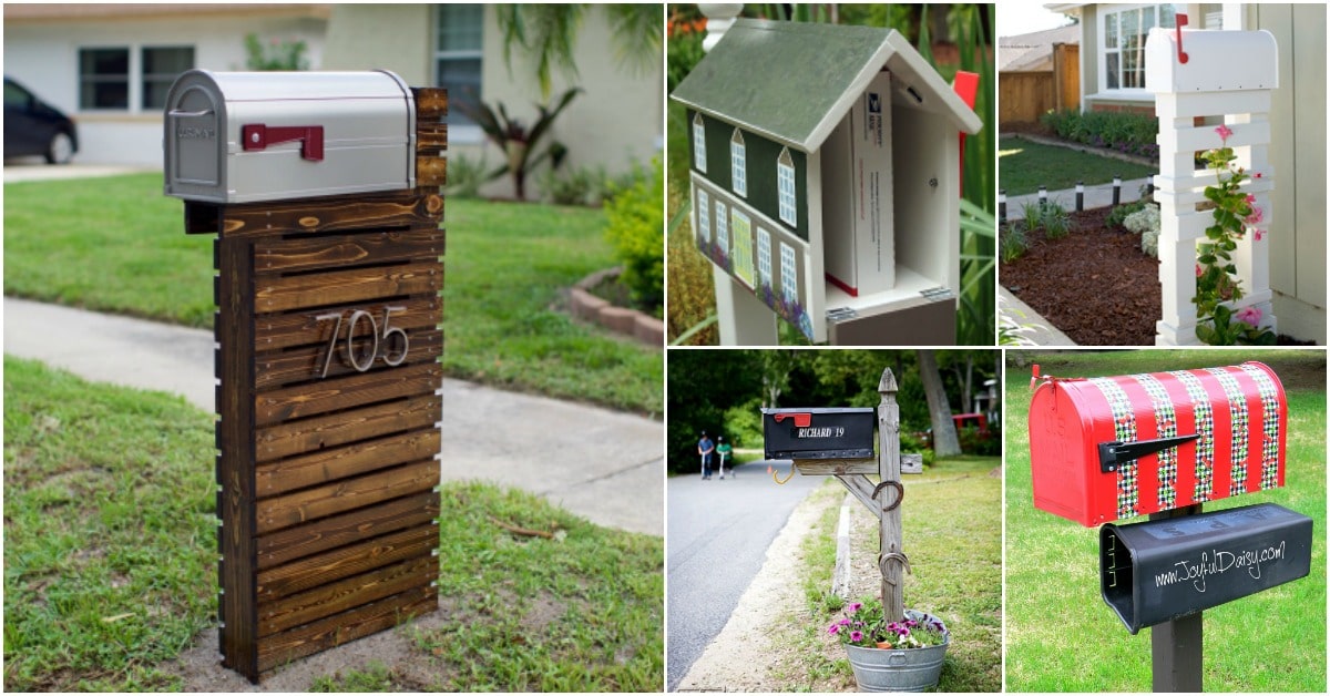 15 amazingly easy diy mailboxes that will improve your curb appeal