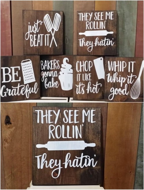 Thank you for signing up for our mailing list! 20 Rustic DIY Kitchen Signs That Match Your Farmhouse ...