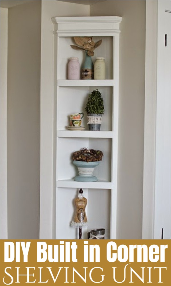 Unique DIY Floating Corner Shelves Ideas