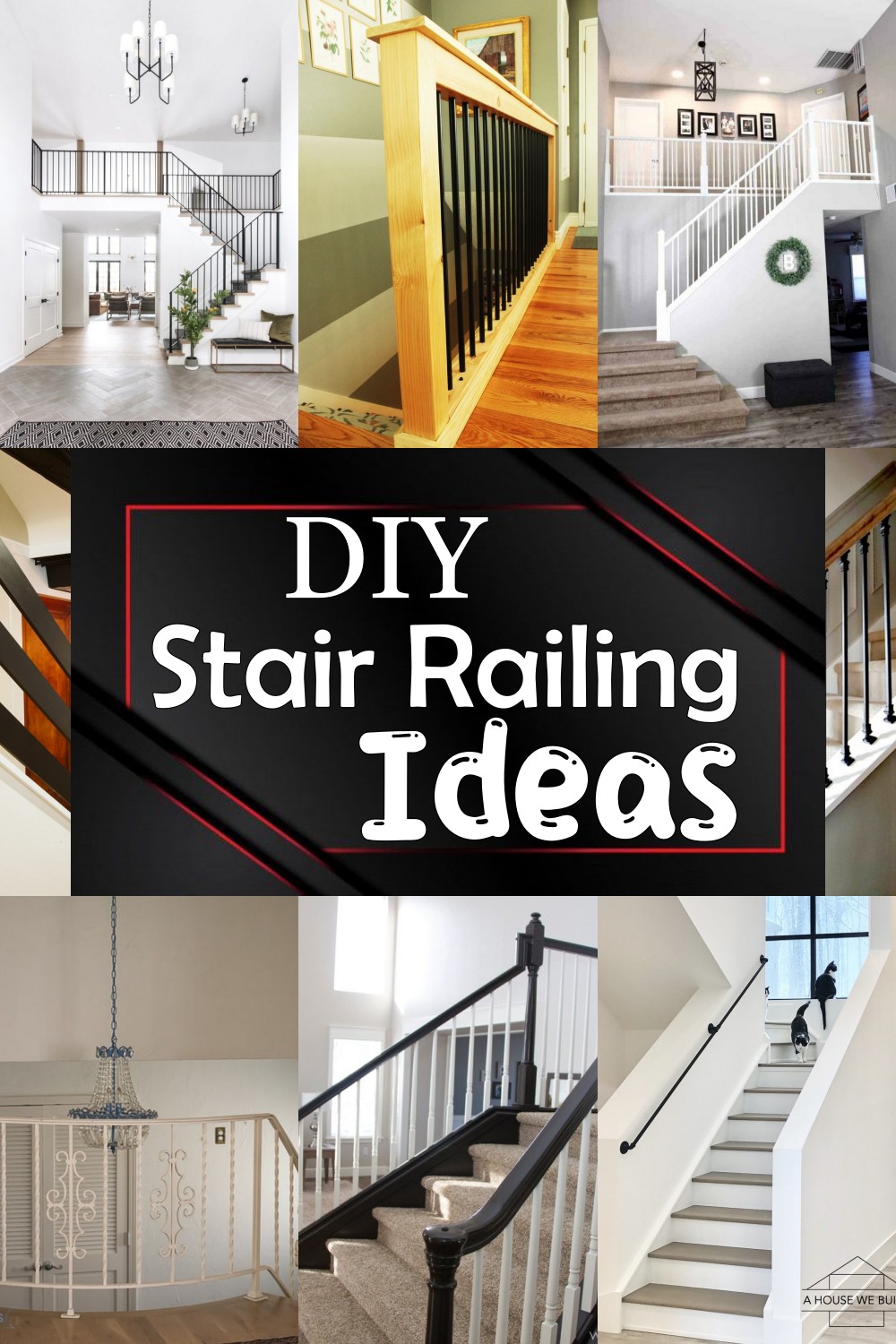 10 DIY Stair Railing Ideas For Safety Improvements DIYnCrafty