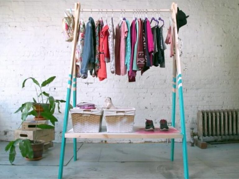 11 DIY Clothing Rack Ideas And Tutorial DIYnCrafty