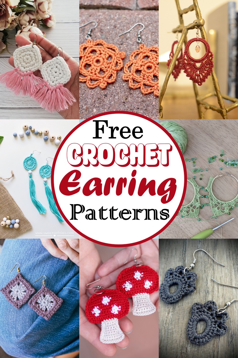 15 Crochet Earring Patterns For Handmade Jewelry DIYnCrafty