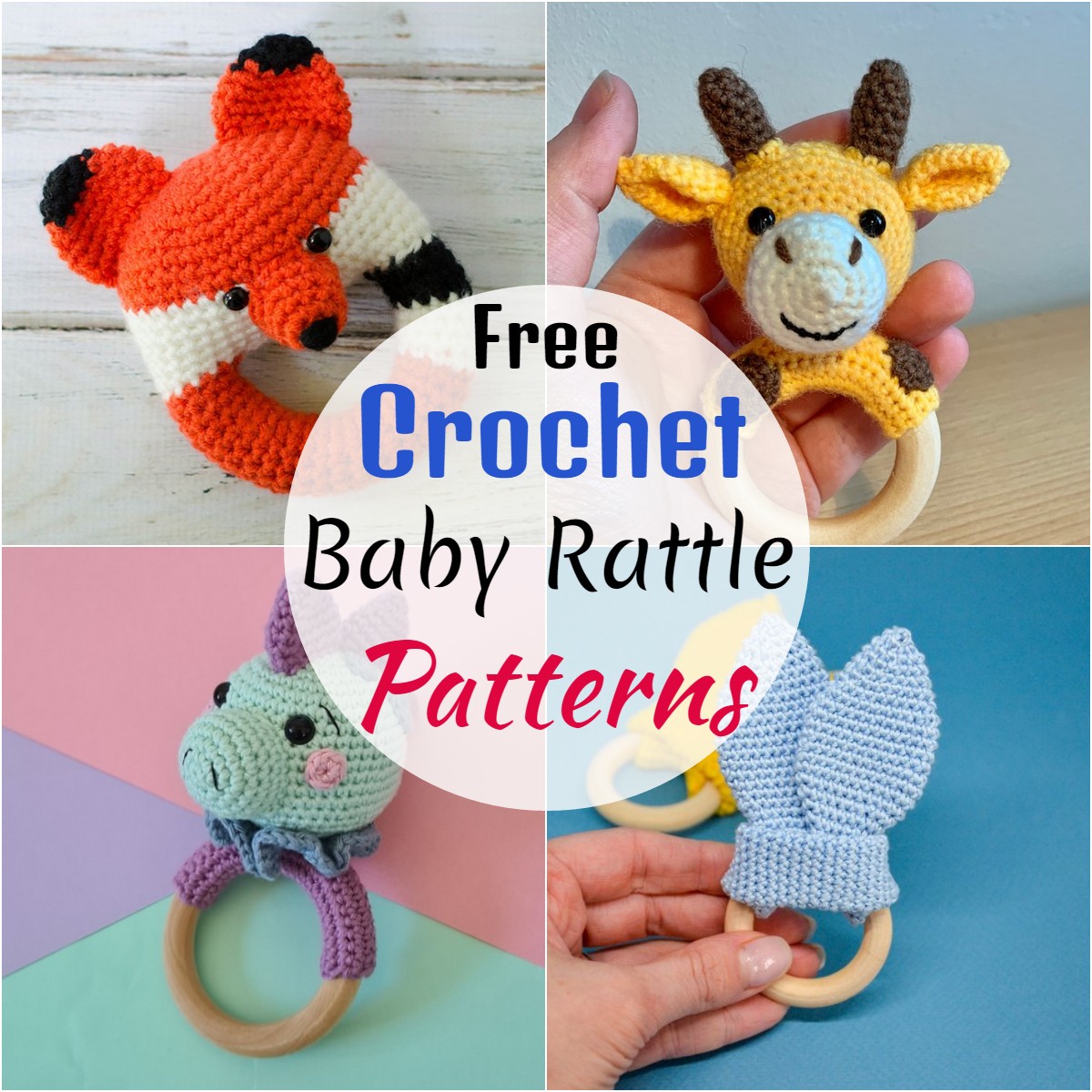 25+ Free Crochet Baby Rattle & Teething Ring Patterns (2024)