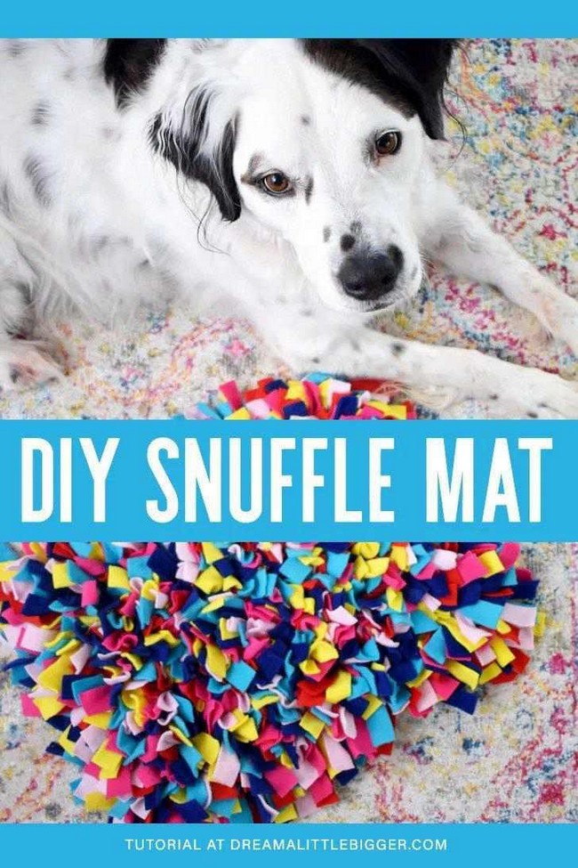 30 DIY Snuffle Mat Ideas For Canine's Training DIYnCrafty