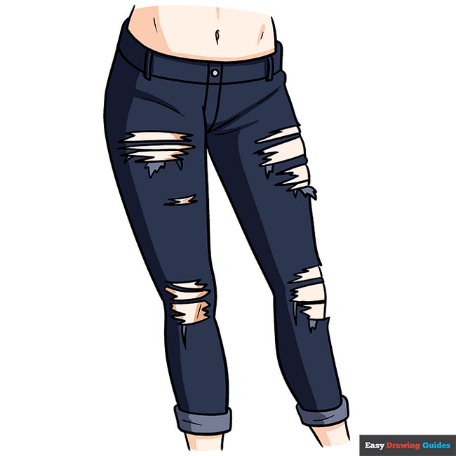18 Jeans Drawing Ideas How To Draw Jeans DIYnCrafty