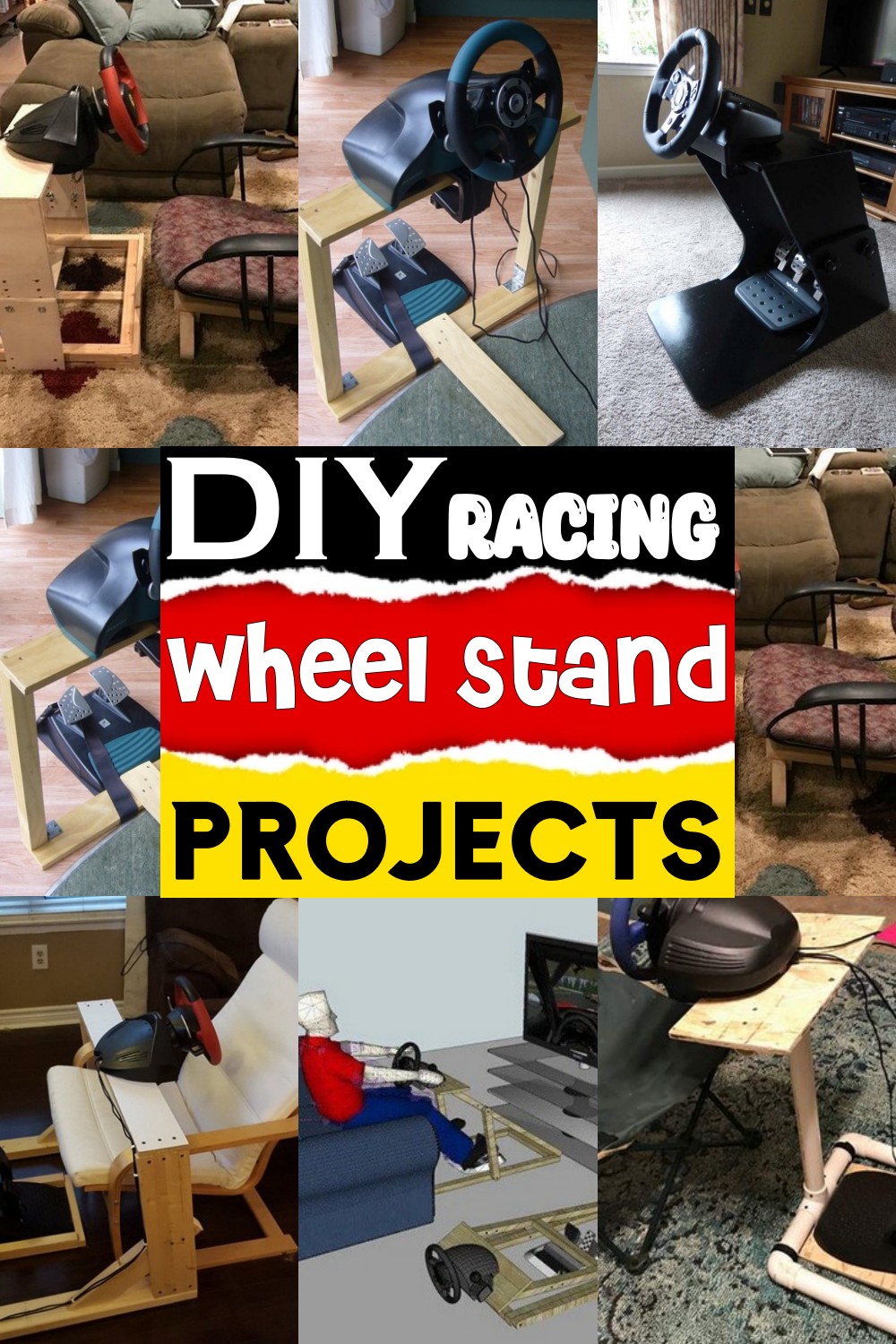 18 DIY Racing Wheel Stand Projects DIYnCrafty