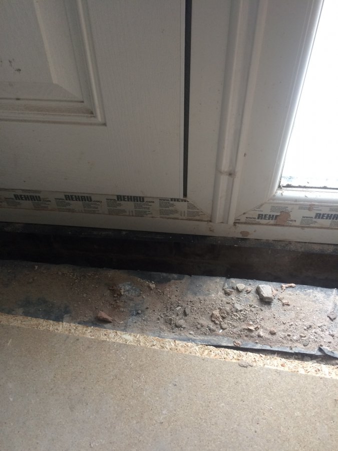 door threshold cavity DIYnot Forums
