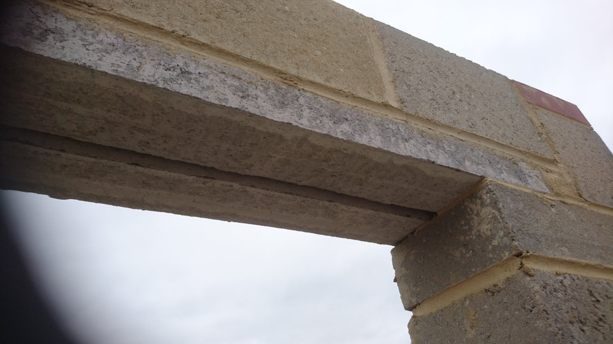 Lintel size for garage door DIYnot Forums