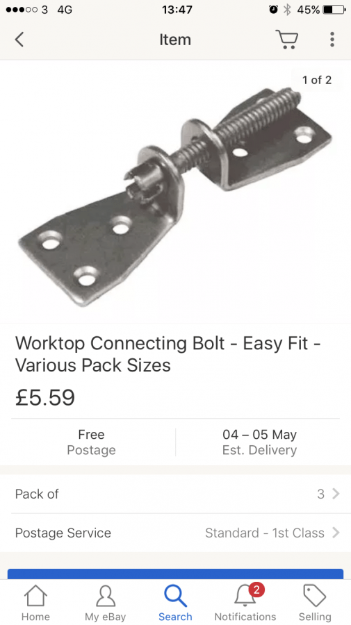 'Easy' worktop bolts, any good? DIYnot Forums