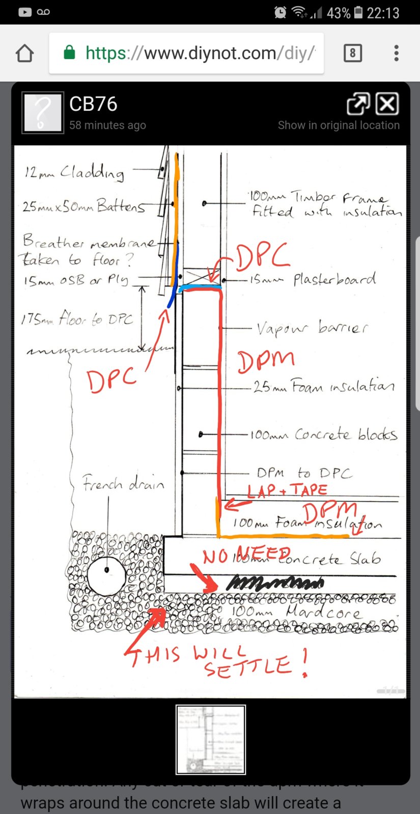 Breather membrane below dpc big no no? DIYnot Forums