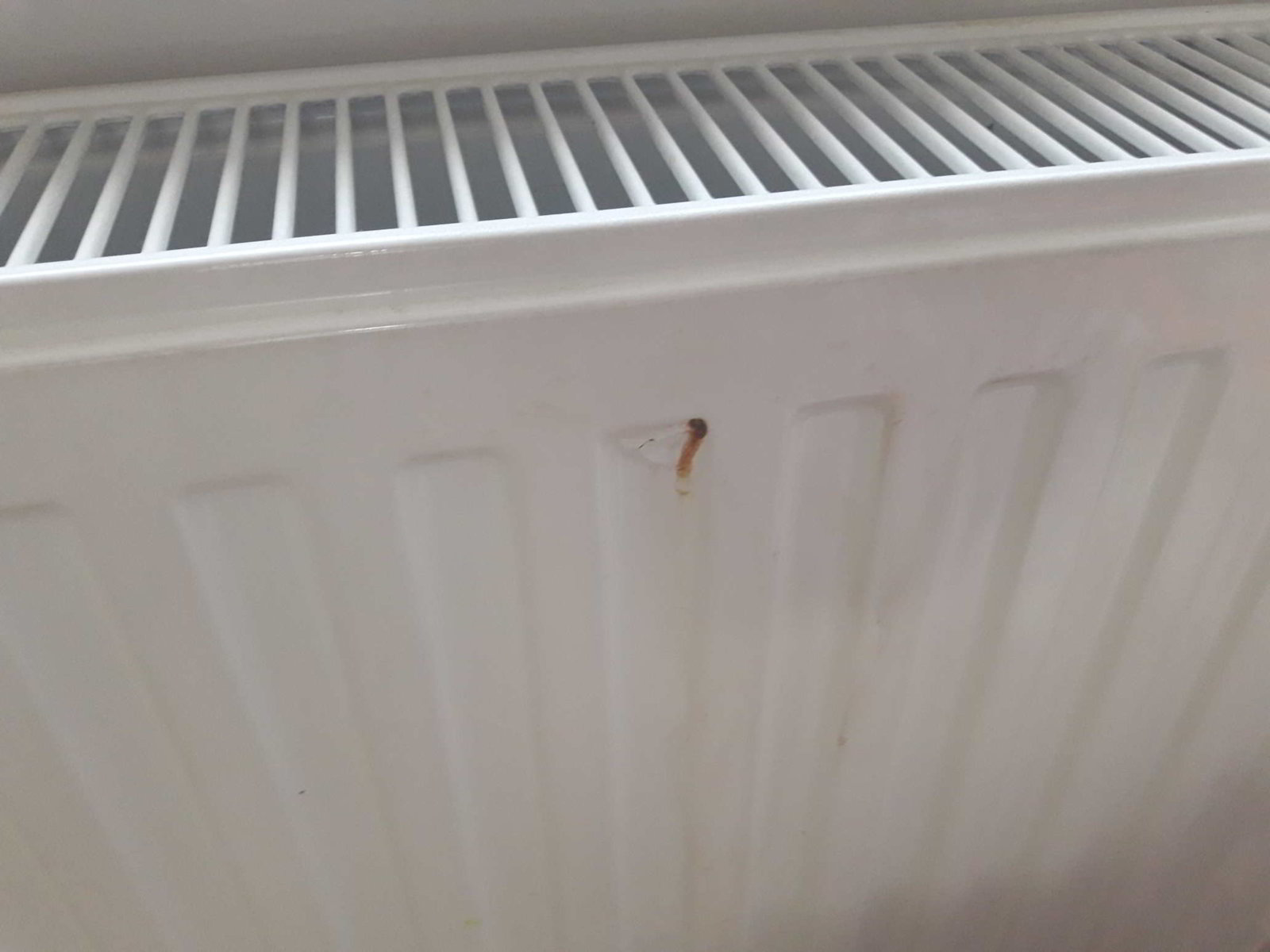 Radiator paint bubble with rust on top DIYnot Forums