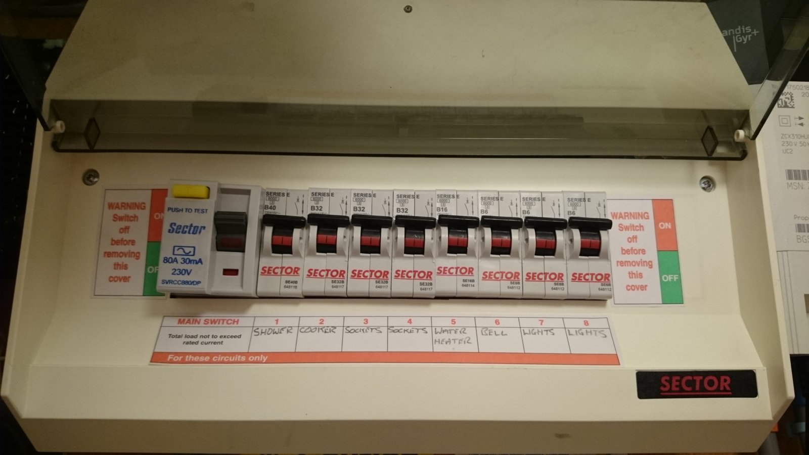 Main Trip Switch Tripped, All Power lost, electric cooker element