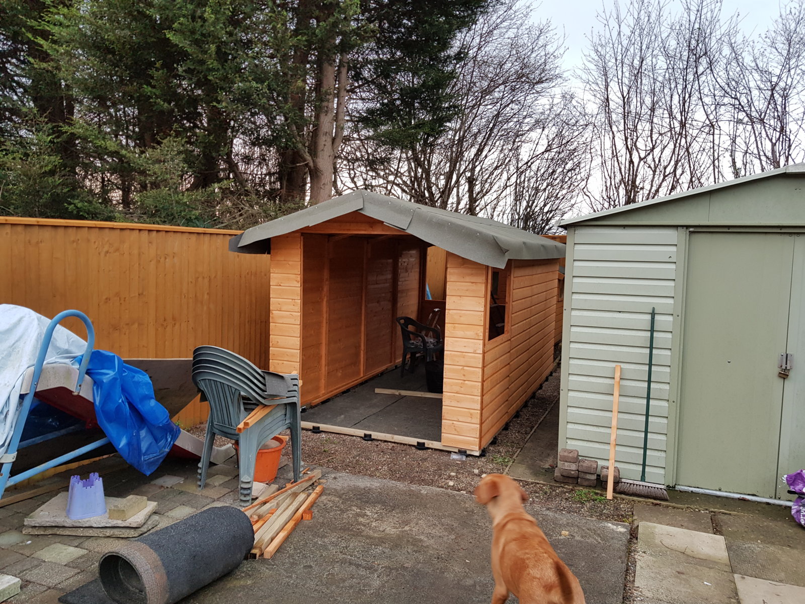 Shed felt finishing on sides?. DIYnot Forums